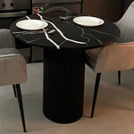 Load image into Gallery viewer, Luxe Round Dining Table with Marble Top