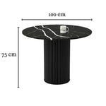 Load image into Gallery viewer, Luxe Round Dining Table with Marble Top