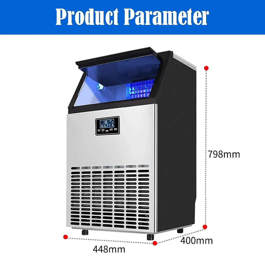 Arabian Mall Commercial Ice Maker Machine with Self-Clean (60-80KG/24H