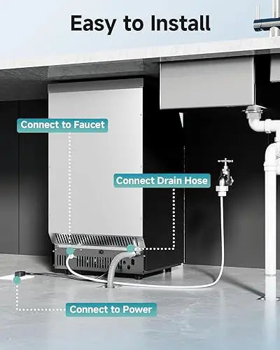 Arabian Mall Commercial Ice Maker Machine with Self-Clean (60-80KG/24H