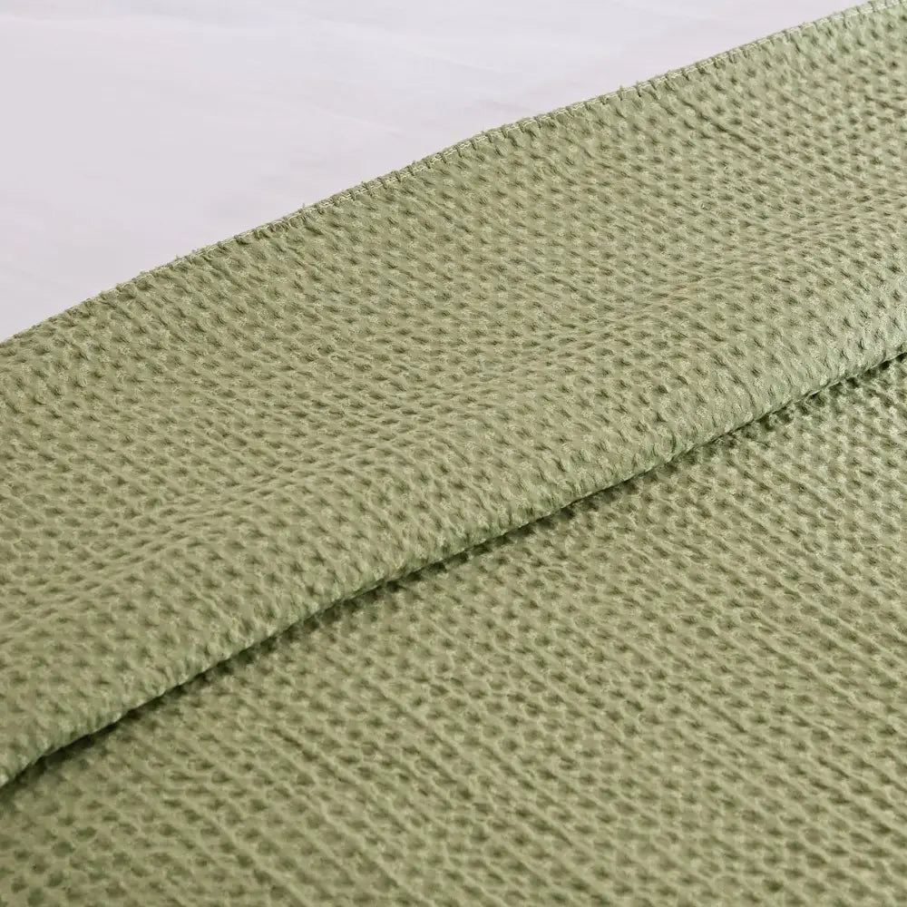 Luxurious Double-Layer Queen Blanket – Waffle & Plush Fur Design, 200x220 cm-GCC Home Center