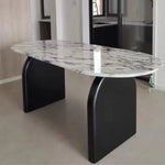 Load image into Gallery viewer, Luxurious Marble Top 6 Seater Dining Set