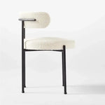 Load image into Gallery viewer, Luxurious Modern Dining Chairs - Stainless Steel Leg, Lamb Wool Single Lounge Chair  - White-GCC Home Center
