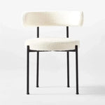 Load image into Gallery viewer, Luxurious Modern Dining Chairs - Stainless Steel Leg, Lamb Wool Single Lounge Chair  - White-GCC Home Center
