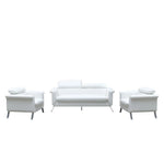 Load image into Gallery viewer, Luxurious PU Leather Office Sofa Set Metal Legs For Living Room And Office-GCC Home Center