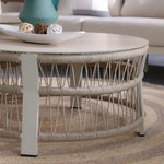 Load image into Gallery viewer, Luxury 5-Seater Aluminum Rope Sofa Set with 2 Tables – Beige