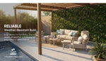 Load image into Gallery viewer, Luxury 5-Seater Aluminum Rope Sofa Set with 2 Tables – Beige
