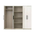 Load image into Gallery viewer, Luxury 6 Door Wardrobe – Walnut &amp; Beige