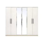 Load image into Gallery viewer, Luxury 6 Door Wardrobe – Walnut &amp; Beige