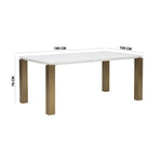 Load image into Gallery viewer, Luxury 6-Seater Dining Set – Off White &amp; Gold