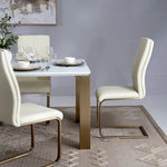 Load image into Gallery viewer, Luxury 6-Seater Dining Set – Off White &amp; Gold