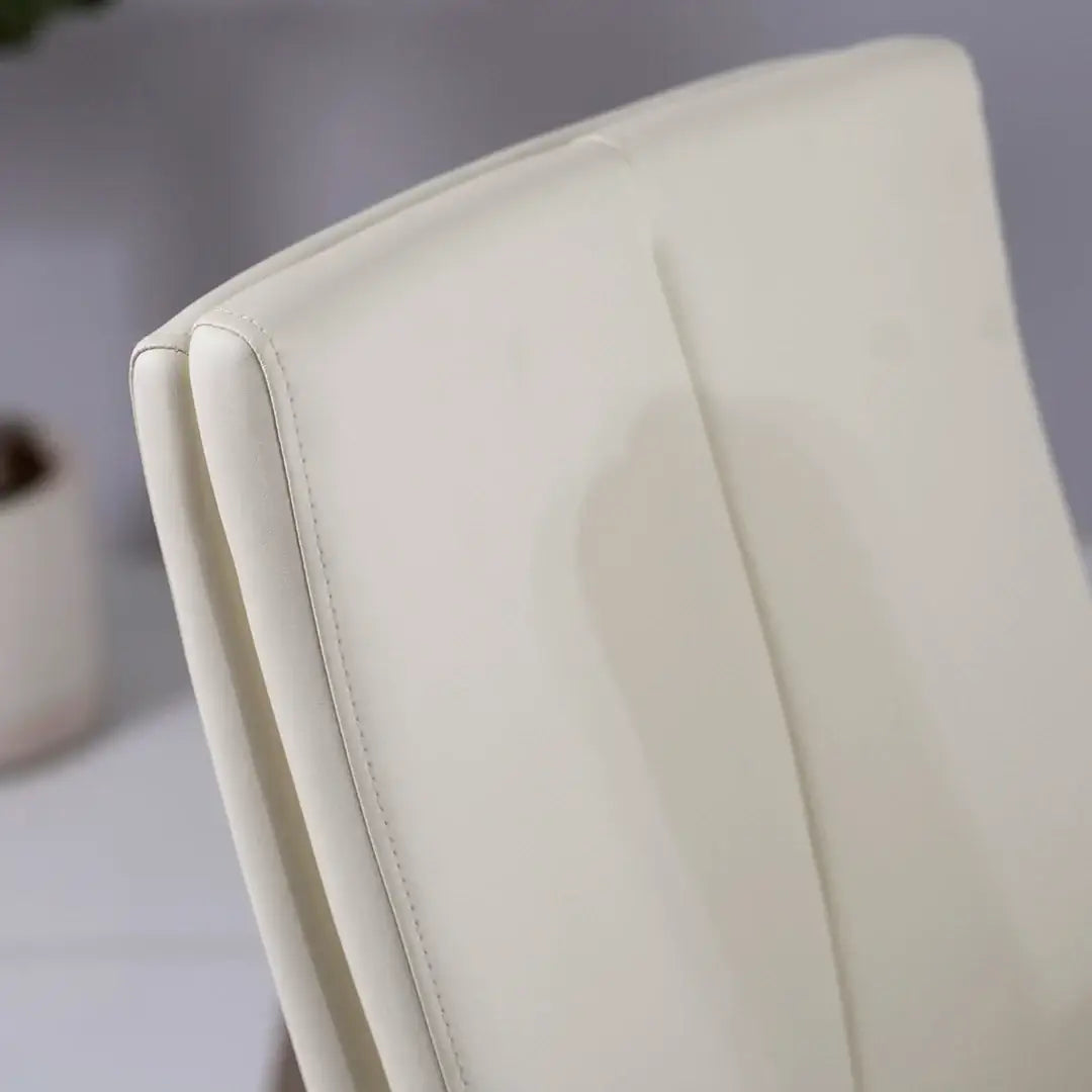Luxury 6-Seater Dining Set – Off White & Gold