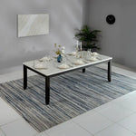 Load image into Gallery viewer, Luxury 8-Seater Dining Set – White &amp; Antique Grey