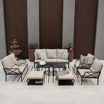 Load image into Gallery viewer, Luxury 9-Seater Outdoor Sofa Set - Grey