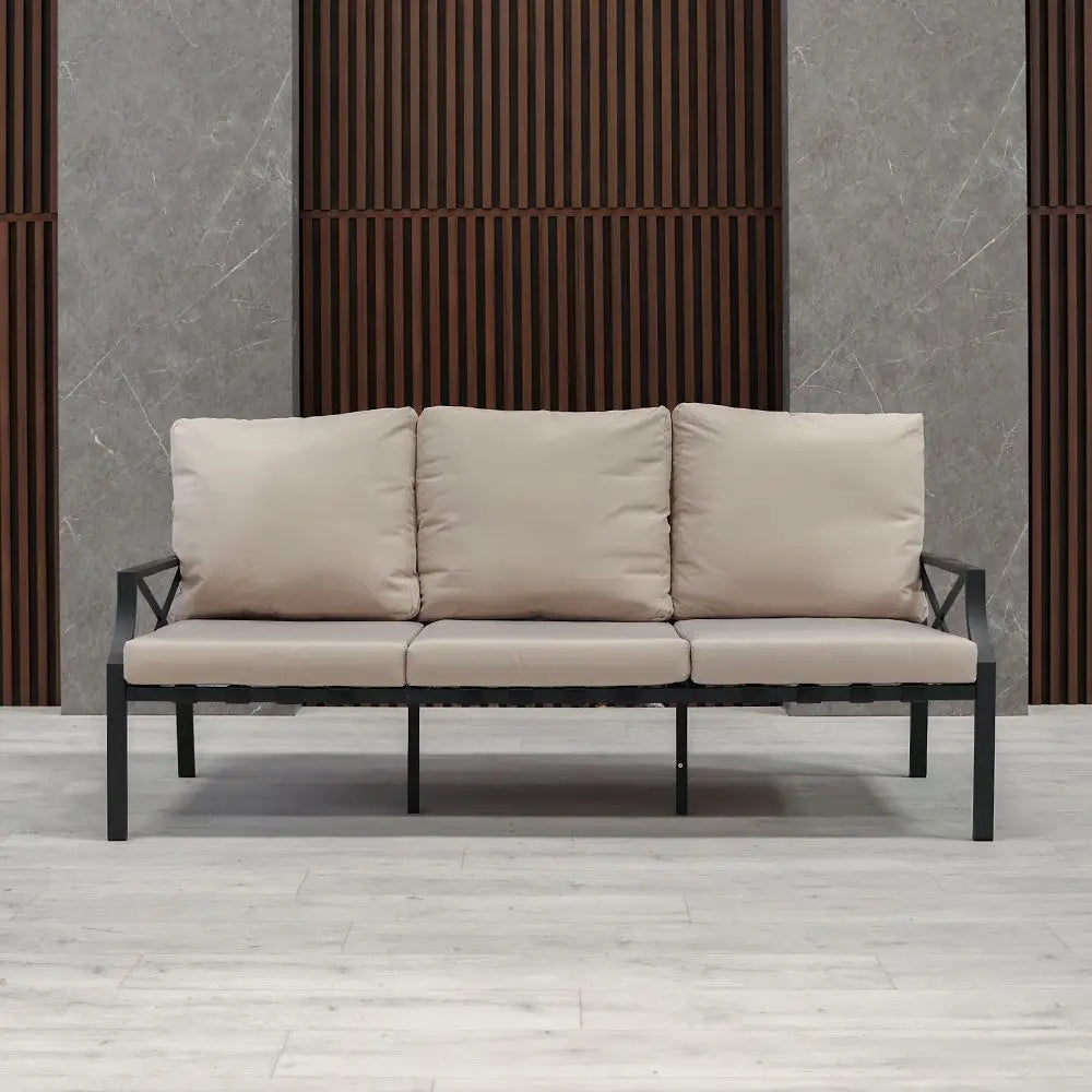 Luxury 9-Seater Outdoor Sofa Set - Grey