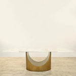 Load image into Gallery viewer, Luxury Calcutta Gold Dining Table