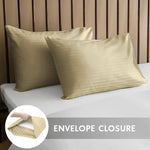 Load image into Gallery viewer, Luxury Cotton Sateen Bed Pillow Covers (2-Pack) – 100% Long-Staple Cotton, 250TC, 50x75cm, Soft &amp; Durable, Made in UAE-GCC Home Center