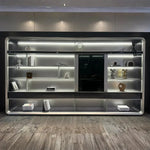 Load image into Gallery viewer, Luxury Executive Back Cabinet – Luxury High-End Aircraft Modeling Storage Unit (300 × 45 × 202.5 cm)