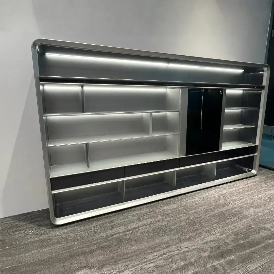 Luxury Executive Back Cabinet – Luxury High-End Aircraft Modeling Storage Unit (300 × 45 × 202.5 cm)