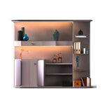 Load image into Gallery viewer, Luxury Executive Office Cabinet, Four-Door Cupboard With Two Cabinet - Grey-GCC Home Center