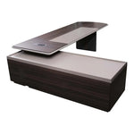 Load image into Gallery viewer, Luxury Executive Office Table With Elegant Brown Finish For Modern Office-GCC Home Center