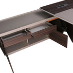 Load image into Gallery viewer, Luxury Executive Office Table With Elegant Brown Finish For Modern Office-GCC Home Center