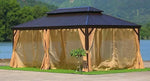 Load image into Gallery viewer, Luxury Gazebo 3.65 x 6m Double Roof Aluminum Gazebo - Brown-GCC Home Center