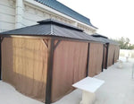 Load image into Gallery viewer, Luxury Gazebo 3.65 x 6m Double Roof Aluminum Gazebo - Brown-GCC Home Center