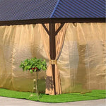Load image into Gallery viewer, Luxury Gazebo 3.65 x 6m Double Roof Aluminum Gazebo - Brown-GCC Home Center