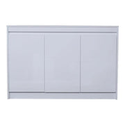Luxury HDF Low Cabinet With 2-Door Cabinet And 2-Shelves, Glossy White-GCC Home Center