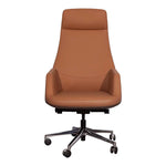 Load image into Gallery viewer, Luxury High Back Office Chair, Leather Chair With Height Adjustable, Swivel Wheels and Lumbar Support-GCC Home Center