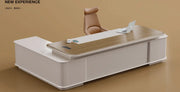 Luxury L Shaped Desk Office Furniture Minimalist Workbench Modern CEO Office Executive Desk 280*210 cm