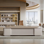 Load image into Gallery viewer, Luxury L Shaped Desk Office Furniture Minimalist Workbench Modern CEO Office Executive Desk  280*210 cm