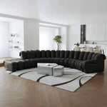 Load image into Gallery viewer, Luxury Minimalist Designer Sofa – "Snake-Shaped Piano Key S Arc"