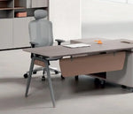 Load image into Gallery viewer, Luxury Modern Executive Office Table With Storage cabinets - Matt White-GCC Home Center