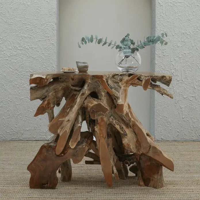 Luxury Natura Teak Root Console/Coffee Table
