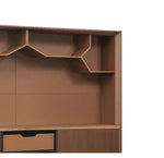 Load image into Gallery viewer, Luxury Office Cabinet, Smart File Cabinet With Four-Door, Four Shelves And Two Drawers - Brown-GCC Home Center