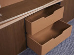 Load image into Gallery viewer, Luxury Office Cabinet, Smart File Cabinet With Four-Door, Four Shelves And Two Drawers - Brown-GCC Home Center
