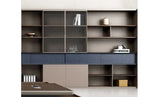 Load image into Gallery viewer, Luxury Office Cabinet With Multiple Shelves For Workspace - Brown-GCC Home Center