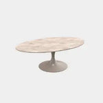 Load image into Gallery viewer, Luxury Oval Dining Table – Warm Gray