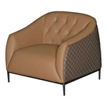 Load image into Gallery viewer, Luxury PU Leather Cushioned Office Sofa With Metal Legs - Brown-GCC Home Center