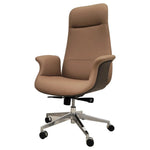 Load image into Gallery viewer, Luxury PU Leather High Back Office Chair - Brown-GCC Home Center