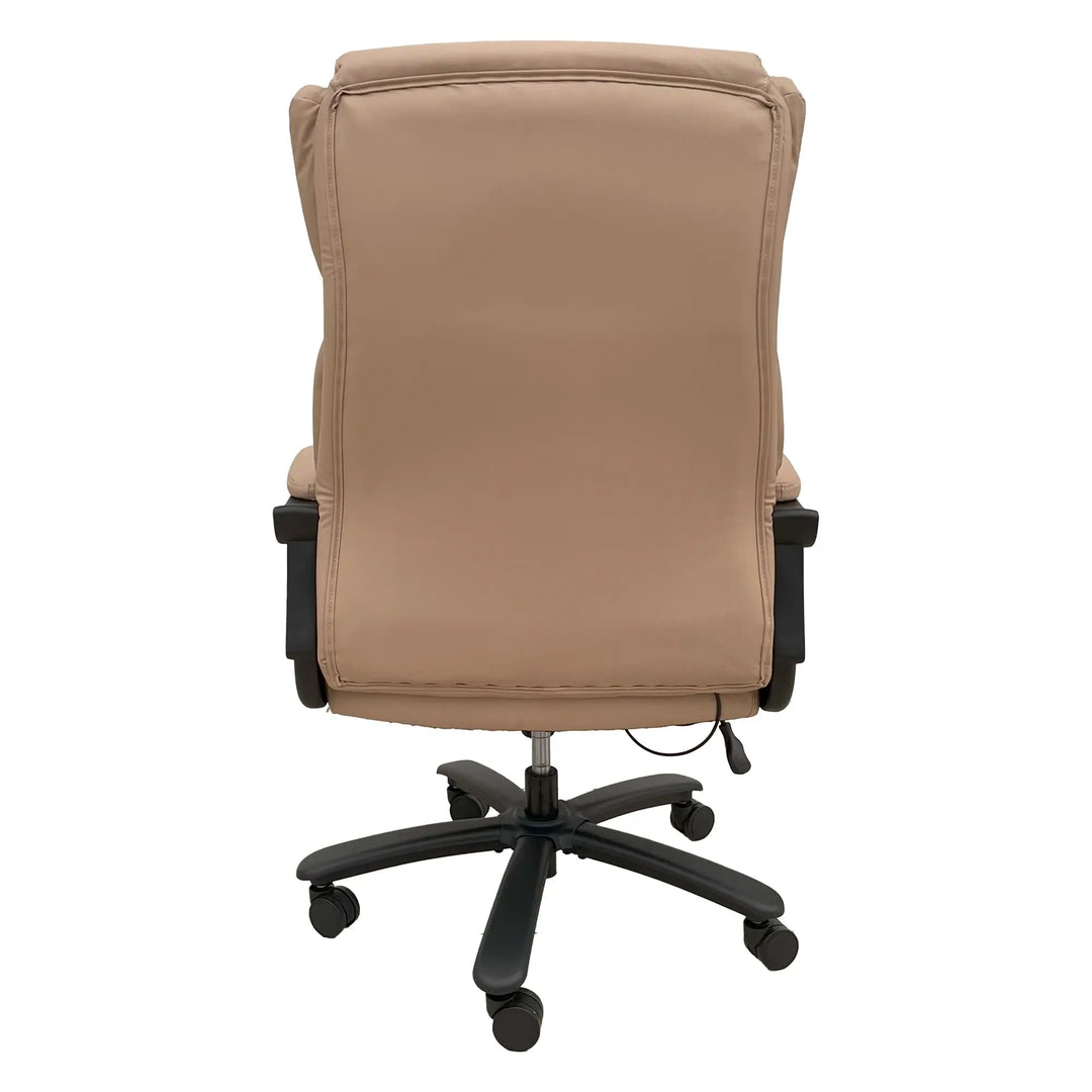 Luxury PU leather High Back Office Chair With Height Adjustable, Cushioned and Swivel Wheels-GCC Home Center
