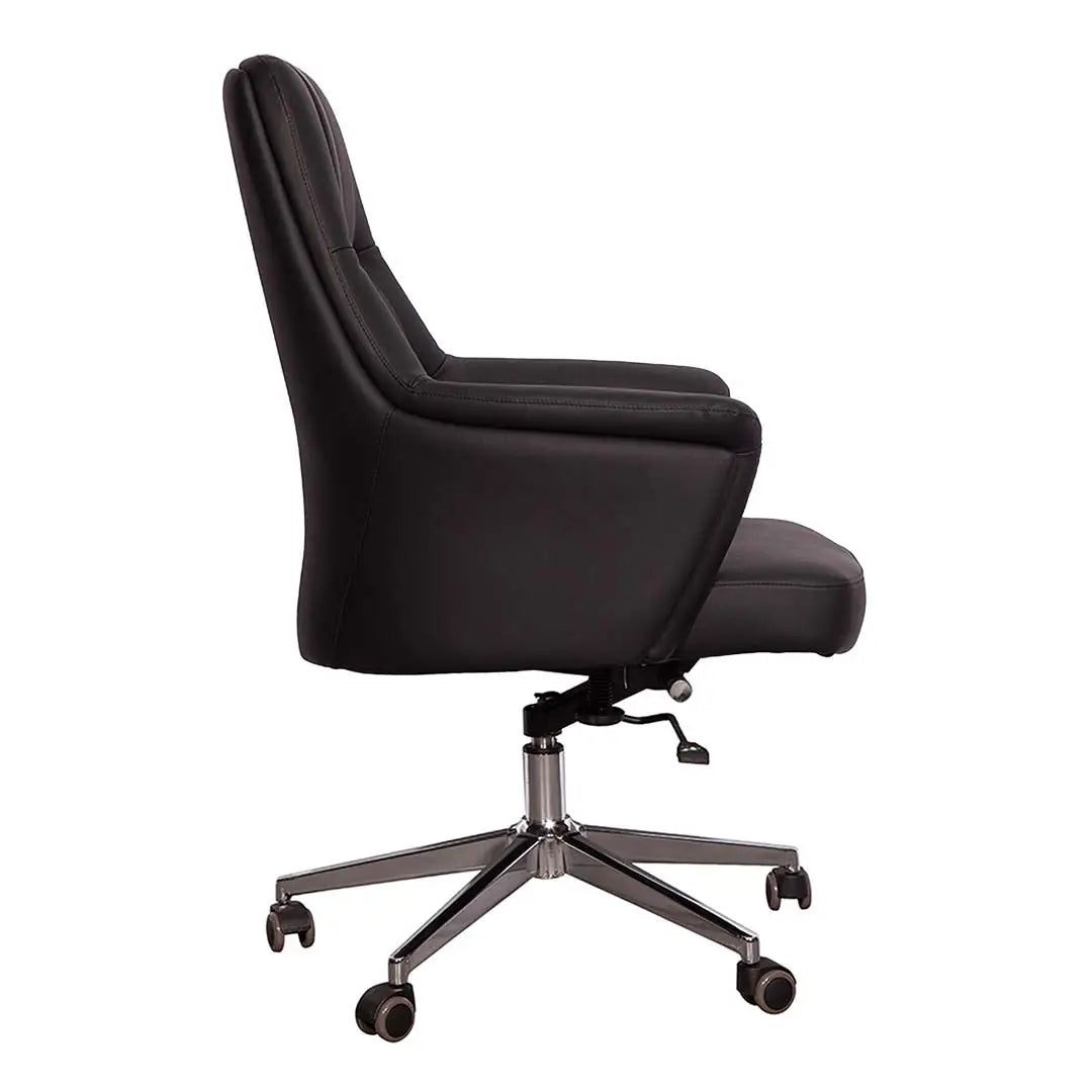 Luxury PU Leather Low Back Office Chair-GCC Home Center