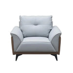 Load image into Gallery viewer, Luxury PU Leather Office Sofa Set With Metal Legs - Grey-GCC Home Center
