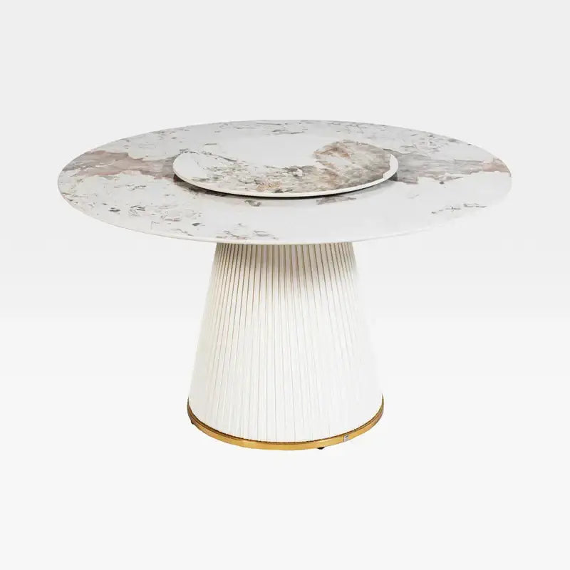 Luxury Round Dining Table Taupe – Ø130 cm