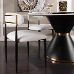 Load image into Gallery viewer, Luxury Round Dining Table White/Black – Ø150 cm - 8 People