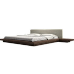 Load image into Gallery viewer, Luxury Solid Wood Japanese Platform Bed With Built-In Nightstands