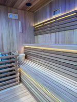 Load image into Gallery viewer, Luxury Ultimate Outdoor Sauna With Integrated Shower for Ultimate Wellness