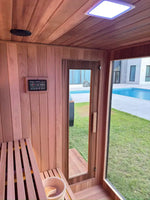 Load image into Gallery viewer, Luxury Ultimate Outdoor Sauna With Integrated Shower for Ultimate Wellness